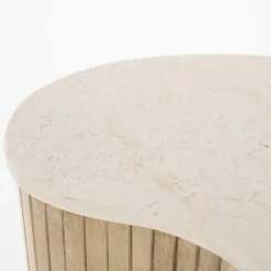 Bijzettafel Kira Mangohout en Marmer - Loft24.nl