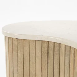 Bijzettafel Kira Mangohout en Marmer - Loft24.nl