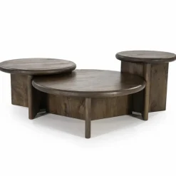 Bijzettafel Leoti Mangohout - Bruin 45cm - Loft24.nl