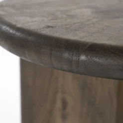 Bijzettafel Leoti Mangohout - Bruin 45cm - Loft24.nl