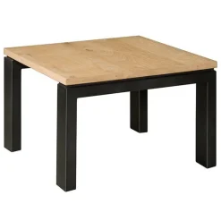 Bijzettafel Lido Eiken en metaal 60 x60 cm - Loft24.nl