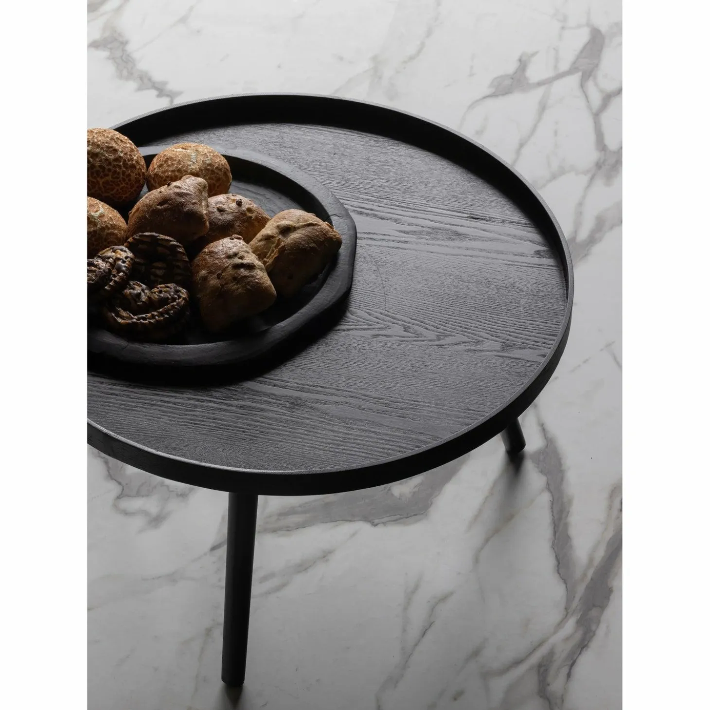 Bijzettafel Mesa Zwart - Ø60 - Loft24.nl