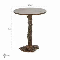 Bijzettafel Misty Ø46 cm - Brons - Loft24.nl