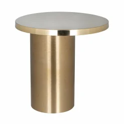 Bijzettafel Naya Ø51 cm - Goud - Loft24.nl