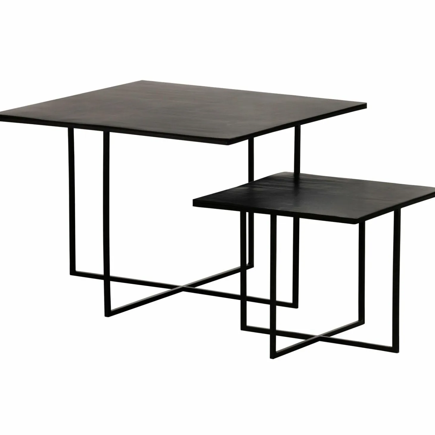 Bijzettafel Olan Set van 2 stuks - Warm Bruin - Loft24.nl