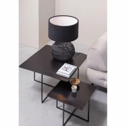 Bijzettafel Olan Set van 2 stuks - Warm Bruin - Loft24.nl