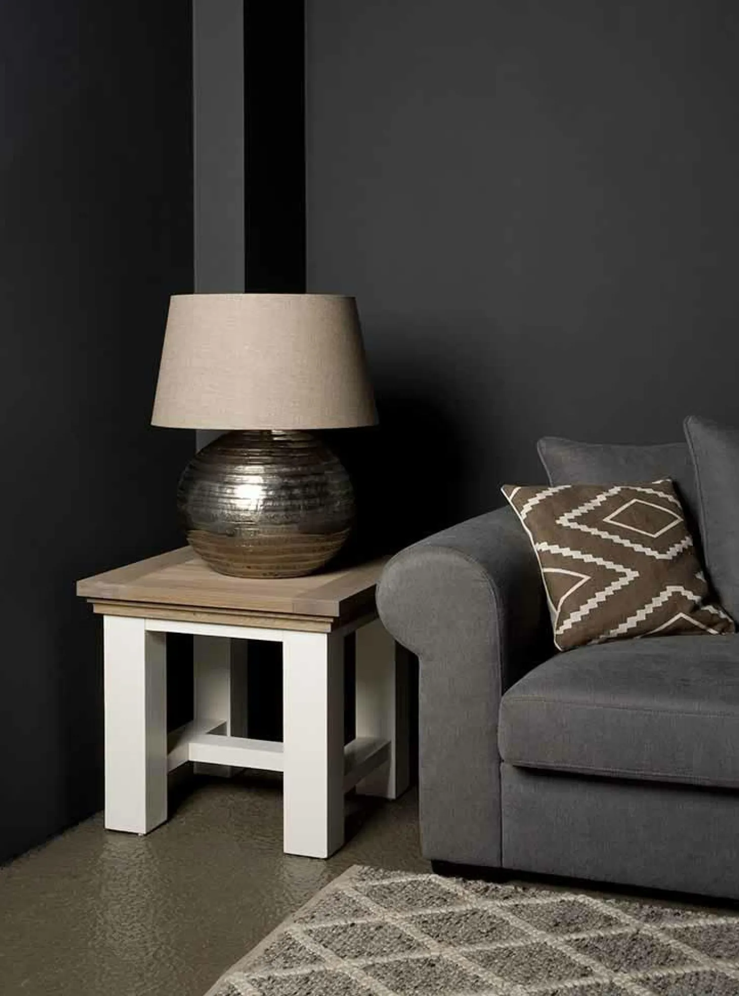 Bijzettafel Parma 60 x 60 cm - Wit - Loft24.nl