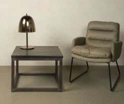 Bijzettafel Paterno Zwart 60 x 60 cm - Loft24.nl