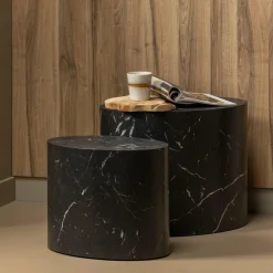 Bijzettafel Quint Marmerlook - 40 cm - Loft24.nl