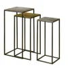 Bijzettafel Renew Iron set van 3 stuks - Messing - Loft24.nl