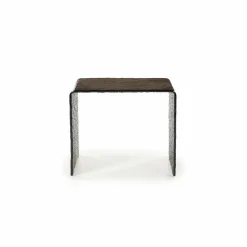 Bijzettafel Ripple Glas 50 x 45cm - Loft24.nl