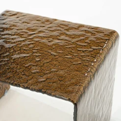 Bijzettafel Ripple Glas 50 x 45cm - Loft24.nl