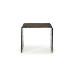 Bijzettafel Ripple Glas 50 x 45cm - Loft24.nl