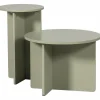 Bijzettafel Ronny Set van 2 stuks - Groen/Grijs - Loft24.nl