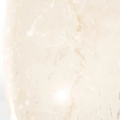 Bijzettafel Sara Mangohout en Travertin 60 x 60 cm - Loft24.nl