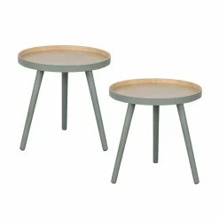 Bijzettafel Sash groen Ø41cm - Loft24.nl