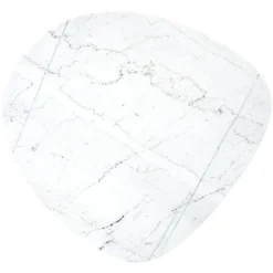 Bijzettafel Trocadero Marmer Ø50 cm - Wit - Loft24.nl