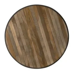 Bijzettafel Turi Teakhout set van 3 stuks - wine - Loft24.nl