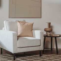 Bijzettafel Turi Teakhout set van 3 stuks - zwart - Loft24.nl