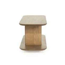 Bijzettafel Ty Eiken 90 x 40cm - Bruin - Loft24.nl