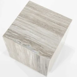 Bijzettafel Vince Marmer 30 x 30 cm - Loft24.nl