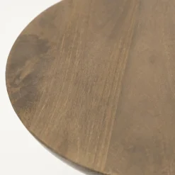 Bijzettafel Woomble Mangohout 40 x 34cm - Lichtbruin - Loft24.nl