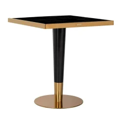 Bistrotafel Can Roca 70 x 70 cm - Zwart/Goud - Loft24.nl
