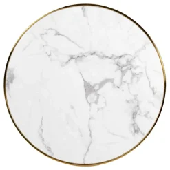 Bistrotafel Osteria Ø80 cm -Zwart/Wit - Loft24.nl