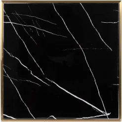 Bistrotafel Zenza 50 x 50 cm - Zwart/Goud - Loft24.nl