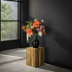 Bloemenzuil Bole Teakhout - 45 cm - Loft24.nl