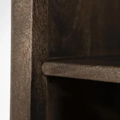 Boekenkast Lio Mangohout Travertin 120x220cm - bruin - Loft24.nl