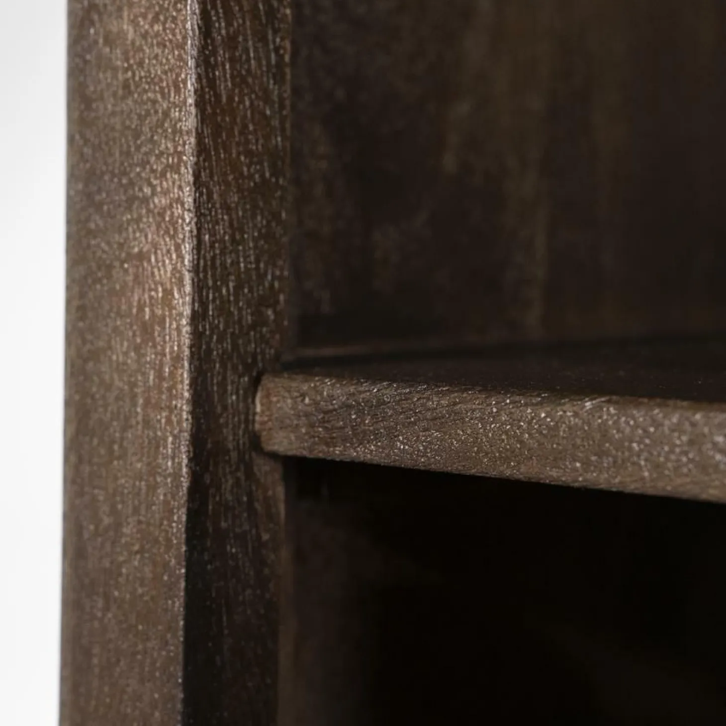 Boekenkast Lio Mangohout Travertin 120x220cm - bruin - Loft24.nl