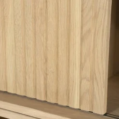 Boekenkast Milo Eikenhout en Eiken fineer 180 x 173 cm - Naturel - Loft24.nl