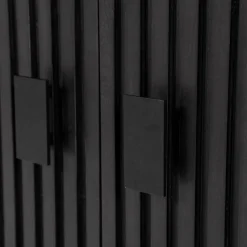 Boekenkast Remi Mangohout en Metaal 200 x 200 cm - Zwart - Loft24.nl