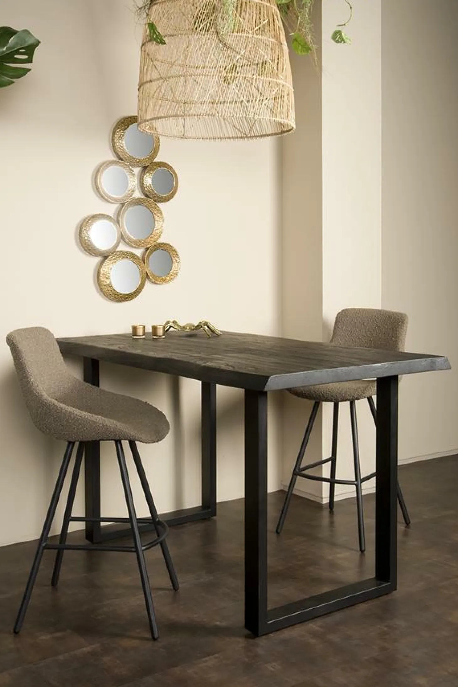 Boomstam Bartafel Ultimo Acaciahout Naturel 140 x 90 cm - Loft24.nl