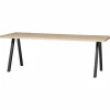 Boomstam Eettafel Tablo Eikenhout, met 2-standen poot - 200cm - Loft24.nl
