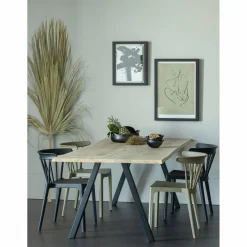Boomstam Eettafel Tablo Eikenhout, met 2-standen poot - 200cm - Loft24.nl