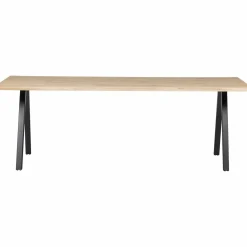 Boomstam Eettafel Tablo Eikenhout, met 2-standen poot - 200cm - Loft24.nl
