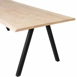 Boomstam Eettafel Tablo Eikenhout, met 2-standen poot - 200cm - Loft24.nl