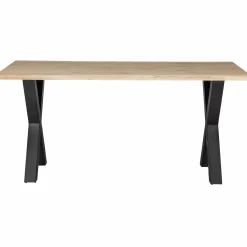 Boomstam Eettafel Tablo Eikenhout, met X-poot - 180cm - Loft24.nl