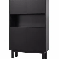 Buffetkast Finca Mat zwart, 170 x 110cm, kleur Zwart - Loft24.nl