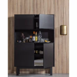 Buffetkast Finca Mat zwart, 170 x 110cm, kleur Zwart - Loft24.nl