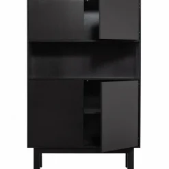 Buffetkast Finca Mat zwart, 170 x 110cm, kleur Zwart - Loft24.nl