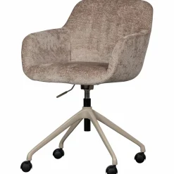 Bureaustoel Morros Chenille, kleur Taupe - Loft24.nl