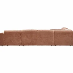 Cloud hoekbank links geweven chenille terra - Loft24.nl