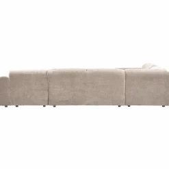 Cloud hoekbank links geweven chenille naturel - Loft24.nl