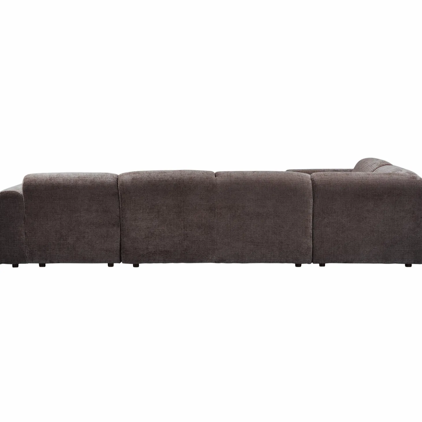 Cloud hoekbank links geweven chenille warm bruin - Loft24.nl