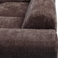 Cloud hoekbank rechts geweven chenille warm bruin - Loft24.nl