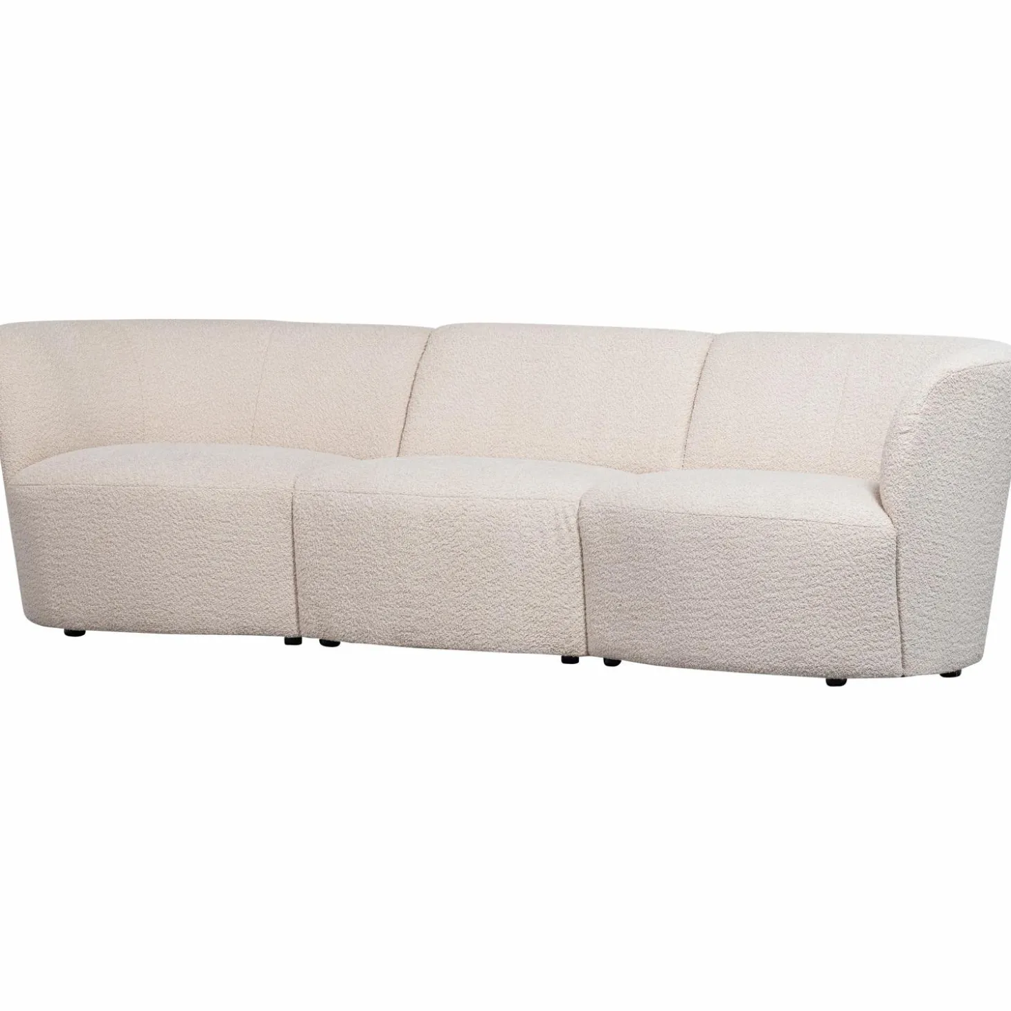 Coco 3-zits bouclé creme - Loft24.nl