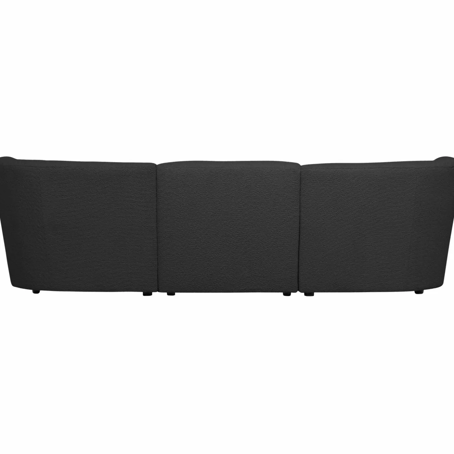 Coco 3-zits bouclé donkergrijs - Loft24.nl